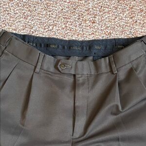 Savane Men's Pleated Dress Pants - Brown